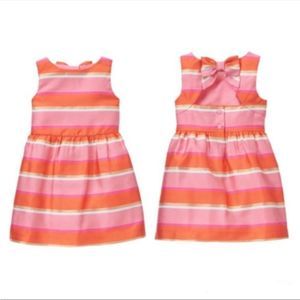 Janie and Jack Vibrant Pink and Orange Dress